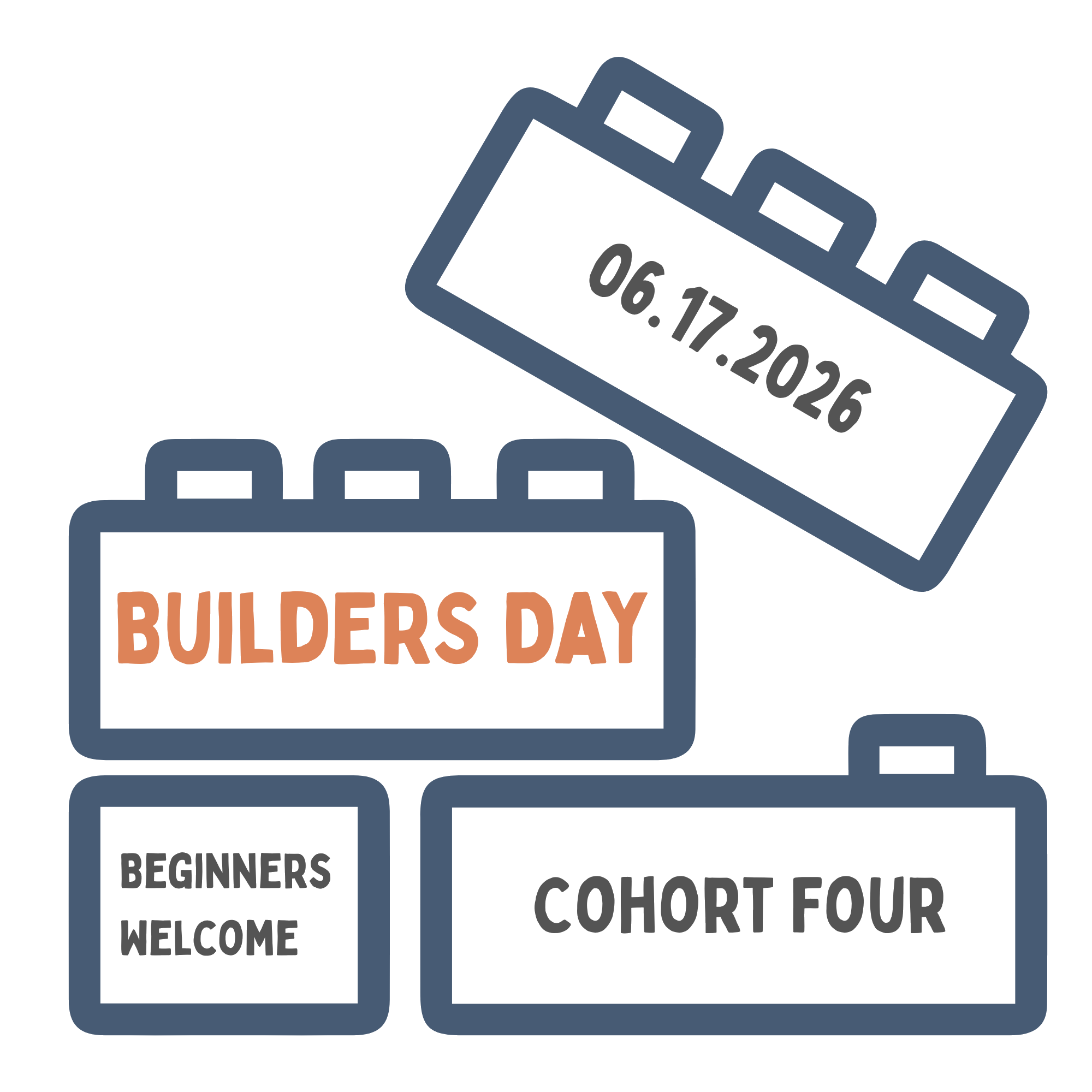 Builders Day event graphic — June 17, 2026 — Beginners Welcome — Cohort Four
